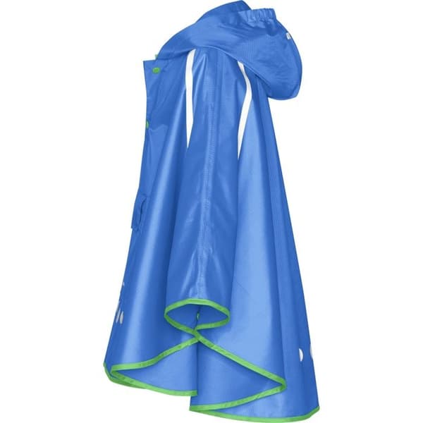 Regnponcho - Playshoes - Junior - Fällbar - Vattentät - Lätt Blå S