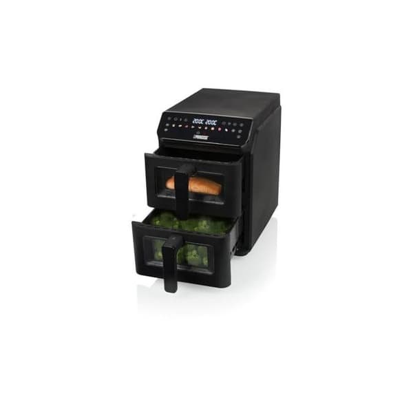 Luftfritös - PRINCESS - Princess 182490 Stack - Dubbel zon 11,2 L - 3000 W - 11 program Matte svart