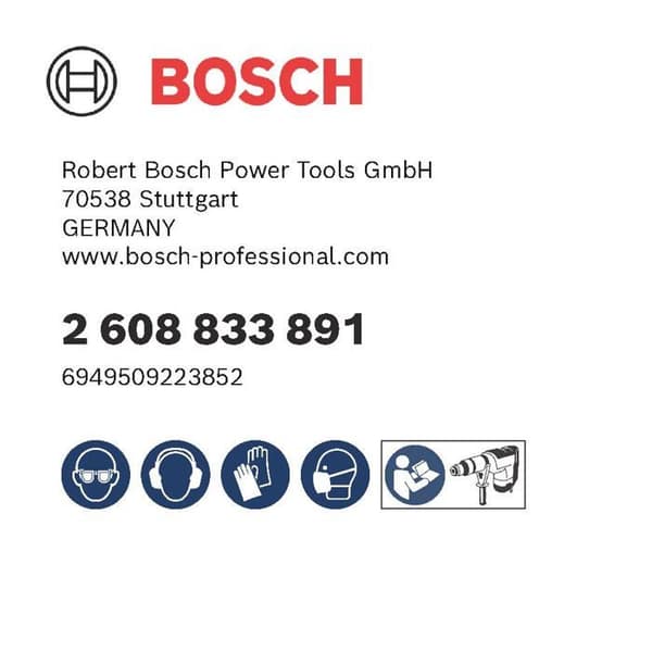 Foret - meche Bosch - 2608833891