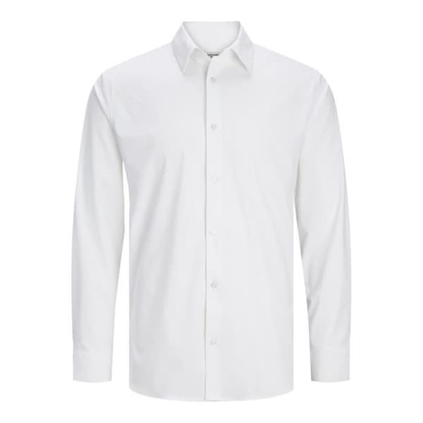 Slim fit långärmad skjorta Jack & Jones Active Stretch Vit S