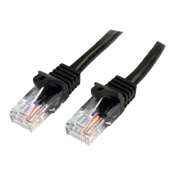 STARTECH Cat5e UTP nätverkskabel - Hookless - 5 m - Anti-snag RJ45 Ethernet-kabel - Patchkabel - M / M - Svart