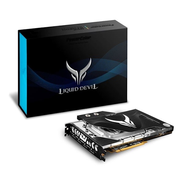 Powercolor - AXRX 6950XT 16GBD6-W3DH/OC - Liquid Devil AMD Radeon RX 6950 XT grafikkort med 16 GB GDDR6-minne