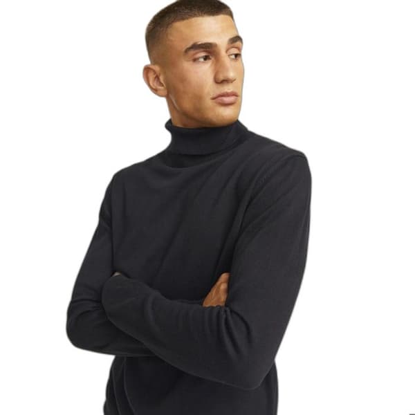 Pull col roulé Jack & Jones Ebasic - svart svart M