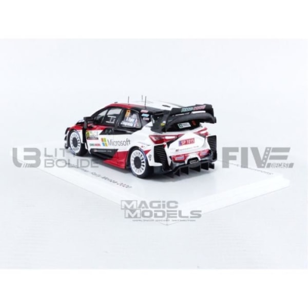 Samlarbil i miniatyr - SPARK 1/43 - TOYOTA Yaris WRC - Vinnare Monza 2020 - Vit / Röd / Svart - S6572