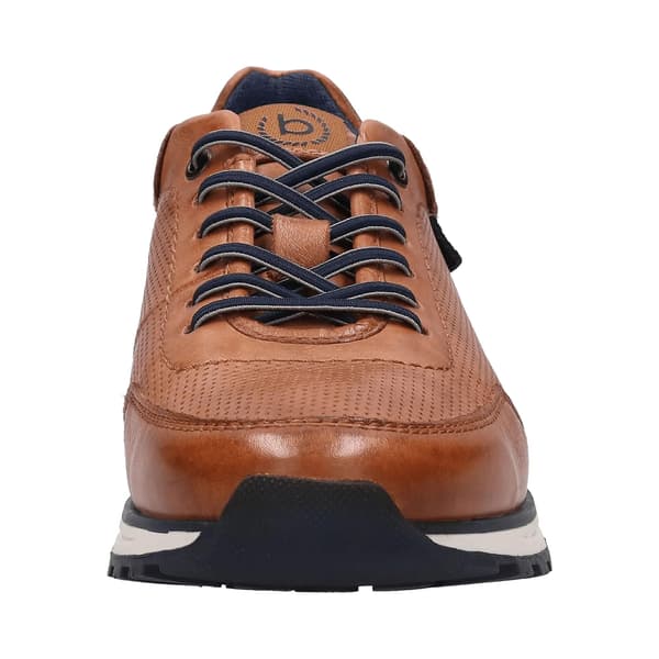 Mörkbruna Bugatti-skor cognac 45