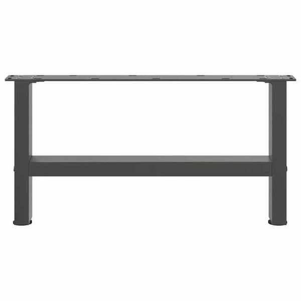 vidaXL Bordsben Anthracit 2 stycken 70 x (30-31) cm Stål 4013270