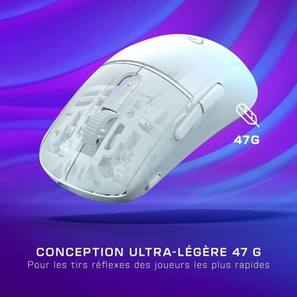 Trådlös spelmus - TURTLE BEACH - Burst II Air - Vit Vit