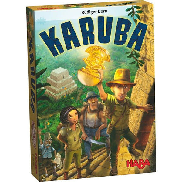 HABA strategispel - Karuba - För barn och vuxna - Hitta de gömda skatterna i djungeln Flerfärgad