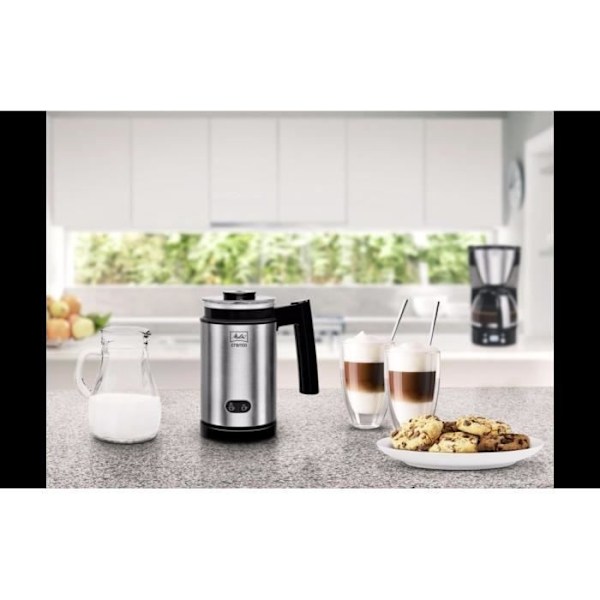 Cremio II mjölkskummare - MELITTA - Sladdlös - 450W - Svart Svart