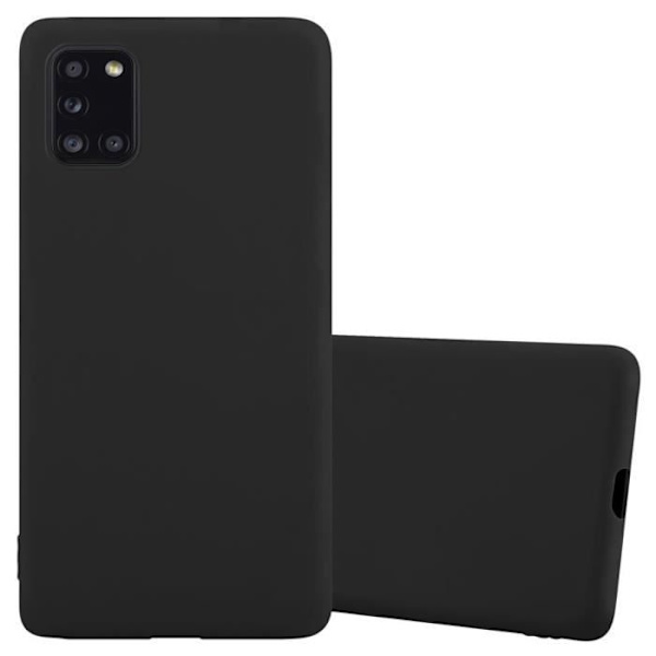 Coque - CADORABO - Samsung Galaxy A31 - Candy Noir - Skydd i silikon TPU - Tunn och lätt design Candy Black