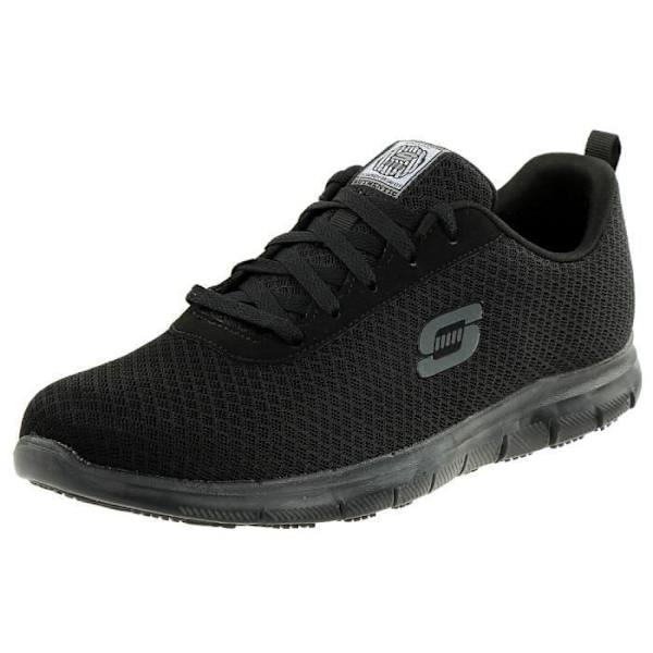 Arbetsskor - Skechers - Relaxed Fit Gentleman Bronaugh - Svart - Textil - Optimal komfort Svart 41
