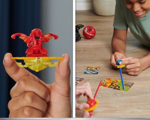 Bakugan Startpaket Strategispel med 3 figurer Special Attack Nillious