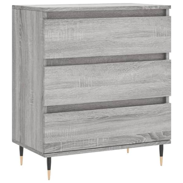 vidaXL Buffé Sonoma grå 60x35x70 cm Ingenjörsträ 827178