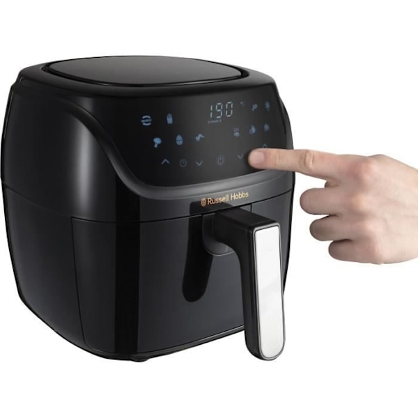 Airfryer - RUSSELL HOBBS - SatisFry Medium 4L - 27160-56 - 1350 W - 4 L - 10 program - Svart Svart