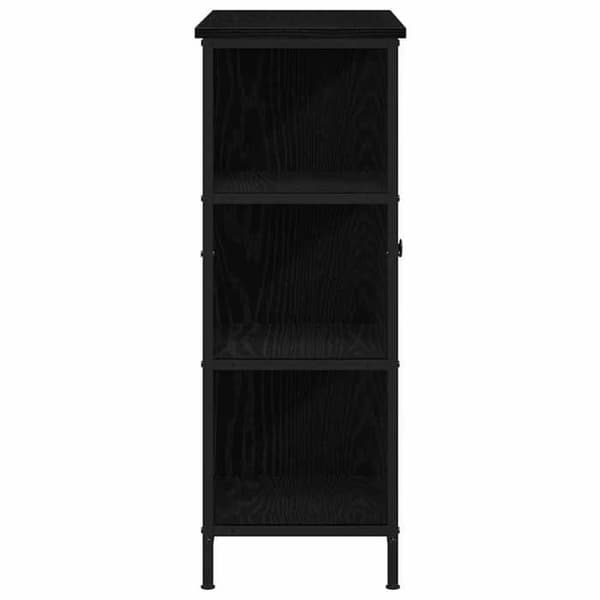 vidaXL Buffé Ek svart 70 x 30 x 80 cm 869090