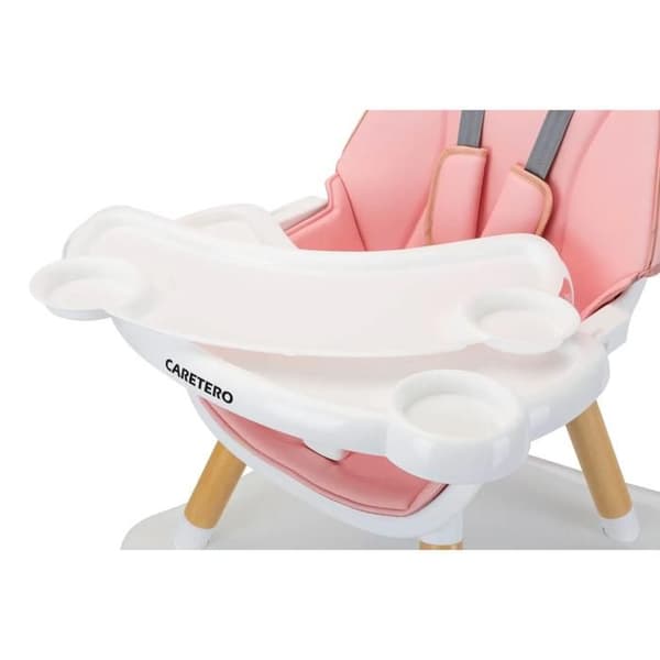 Hög stol Caretero Tuva rosa