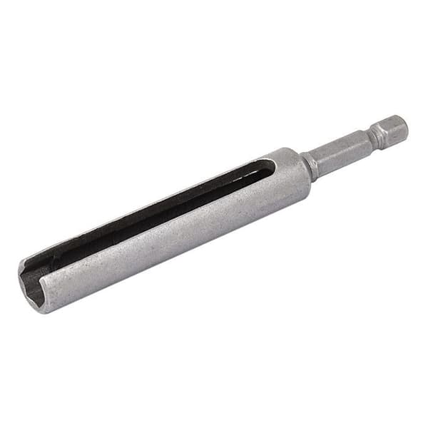Nyckel med växel SOURCING MAP 1St 100mm Lång 8mm Spårsats för hexagon mutteradapter Skruvmejsel förlängning grå silver Grå