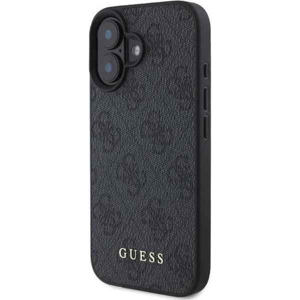 Coque pour iPhone 16 - Guess Hardcase 4G Classic (GUHCP16SG4GFGR) - Svart