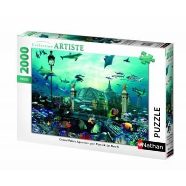 Grand Palais Aquarium Pussel - Nathan - 2000 bitar - För vuxna - Flerfärgad Flerfärgad