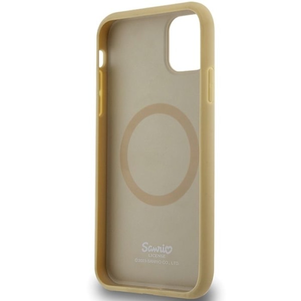 Läderfodral Hello Kitty med MagSafe för iPhone 11 (guld) gyllene