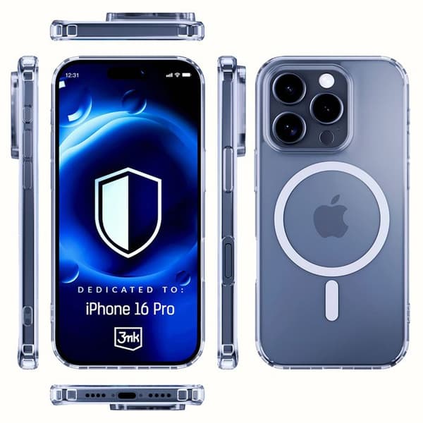 Coque - 3MK - iPhone 16 Pro - Transparent - Tunn - Lätt Transparent