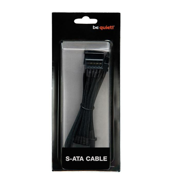 var tyst SATA-strömkabel CS-6740 - Svart - Längd 72 cm - 4xSATA-kontakter