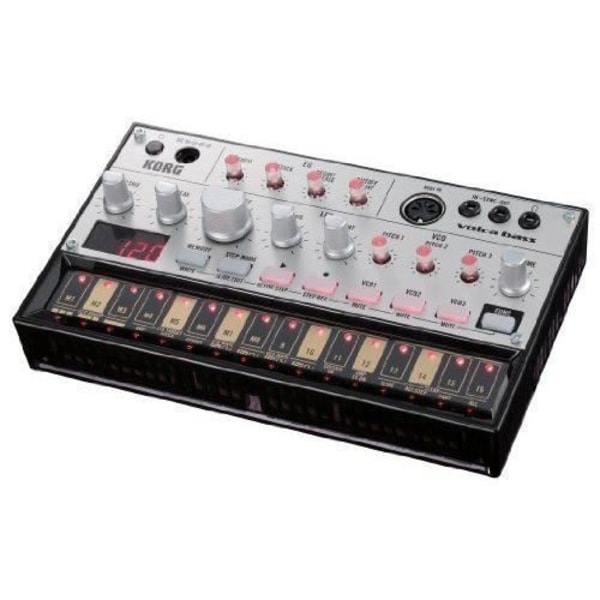 Bassynthesizer - Korg - Volca-Bass - 27 tangenter - 3 toner polyfoni - Svart
