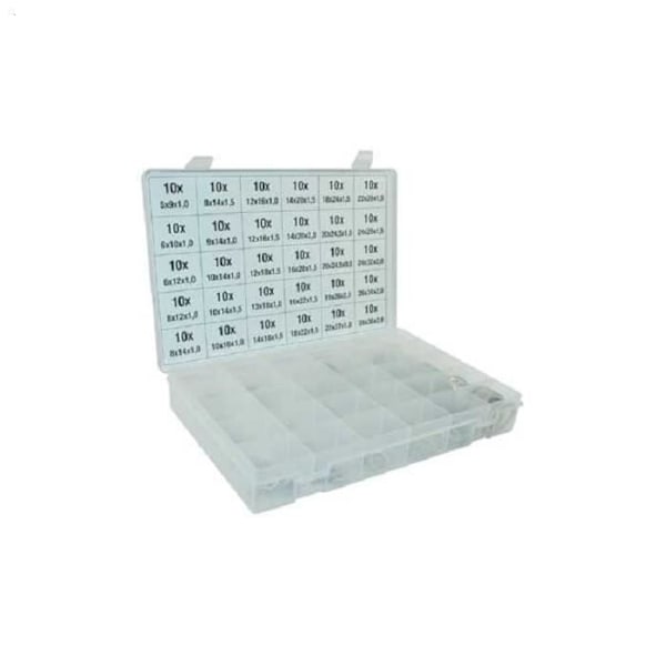 Sortiment av vita plastslipsar 8,0 x 400 mm 30 st