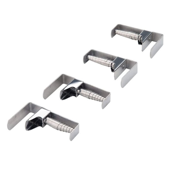 Dukhängare - Fackelmann - 61503 - Rostfritt stål - Justerbar 18-55 mm - Set med 4 delar Rostfritt stål
