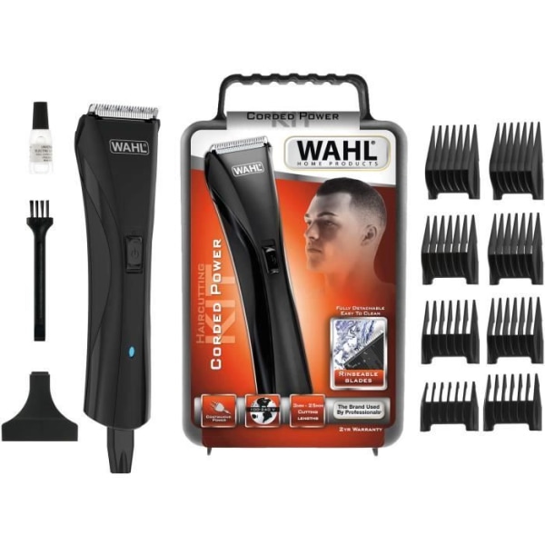 Wahl hår- och skäggtrimmer - 40 mm hybridblad - Klipphöjder från 0,9 till 25 mm