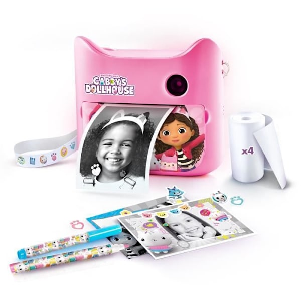 Instant Print Camera - Gabby och det magiska huset - Canal Toys - Gab 005 Rosa