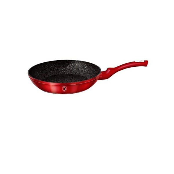 Stekpanna 20cm Röd Metall, Marmorbeläggning - Aluminium Turbo induktion Röd
