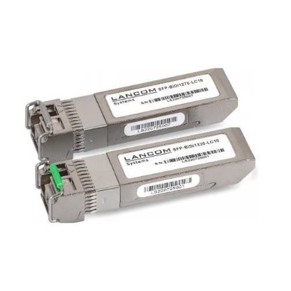 LANCOM SFP-BIDI1310-LC10 Fiberoptisk nätverkssändtagaremodul – Silver Pengar