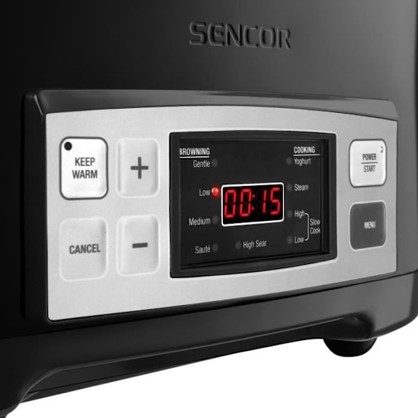 Slow cooker - SENCOR - SPR-5508BK - 1350 W - 6 L - Svart Svart