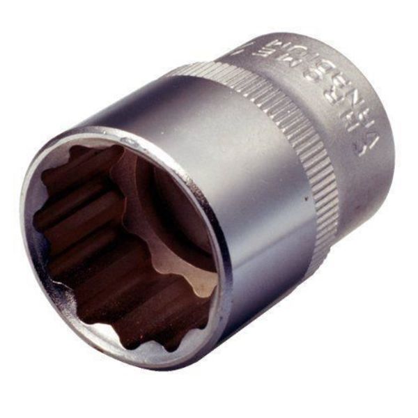 KS Tools Kort hylsa - 12 punkter - 1-2-quot - 33 mm - CHROMEmat - 917.1367