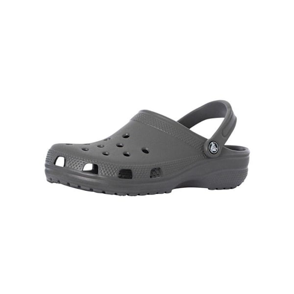 Sabots - Crocs - Klassisk Rymlig Passform - Grå - Syntetisk - Platt - Vuxen Grå 41/42
