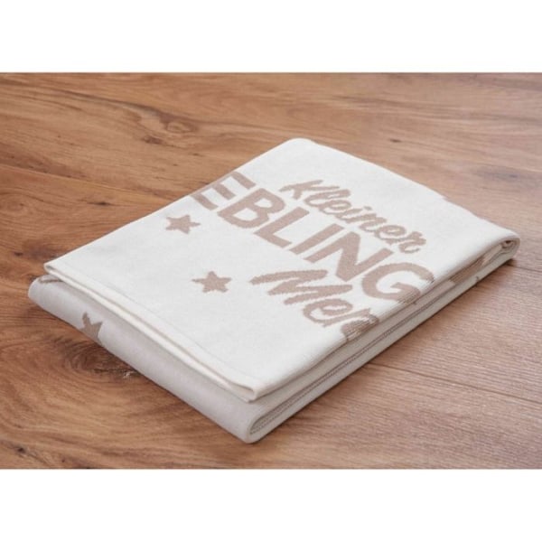Täckning - Herding - Klaus - GOTS - Beige - Rektangulär - Ultra mjuk vit/beige