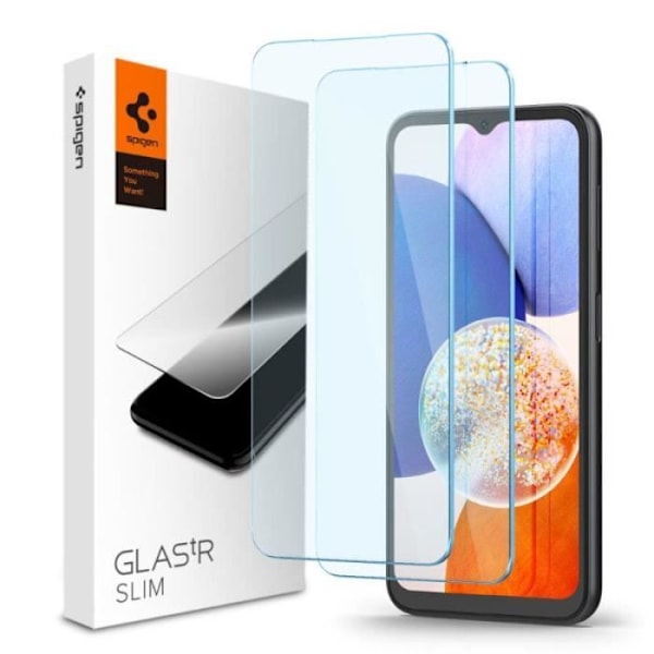 Spigen Glas.TR Slim 2-Pack - Härdat glas för Samsung Galaxy A14 5G - 8809896743266