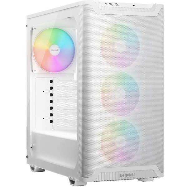 PC-chassi - BE QUIET! Pure Base 501 LX Vit - ARGB - 4 fläktar Light Wings LX - Luftflöde - Vattenkylning 360 mm