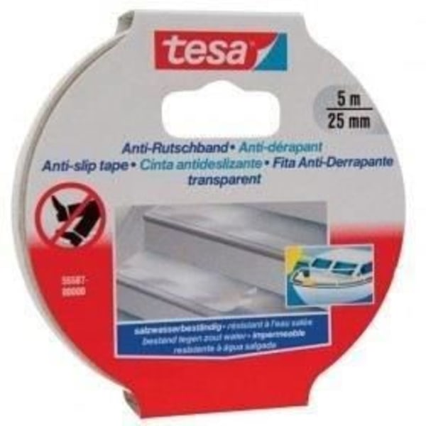 TESA Halkfri tejp - 5m x 25mm - Transparent Transparent