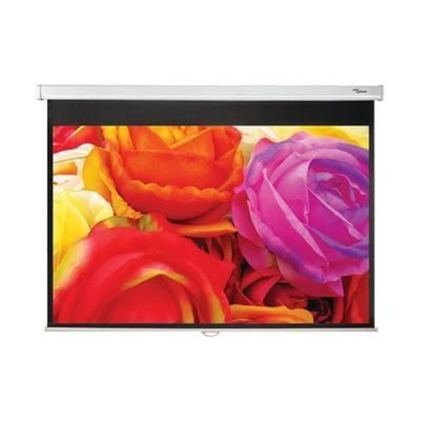 OPTOMA DS1095PMG+ manuell projektionsduk - 16:10 - 95" (241 cm) - Matt vit Svart, Vit