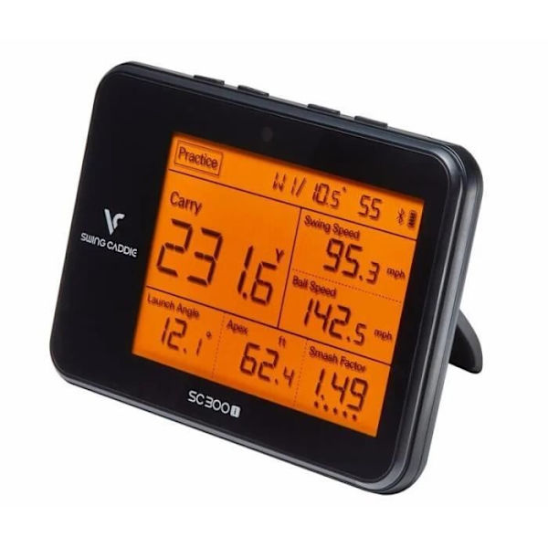 Golfsvingsanalysator - Swing Caddie - SC300i - Bärbar - Dopplerradarprecision - Bluetooth-anslutning