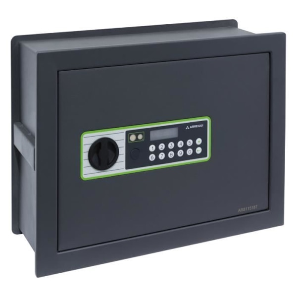 Arregui Supra 241150 väggmonterat kassaskåp - Elektronisk kodöppning - Utdragbar botten - 11-19 L