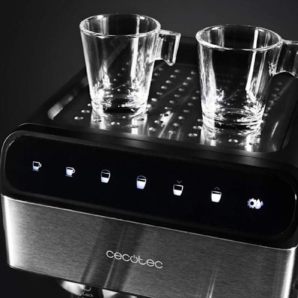 Cecotec Halvautomatisk Power Instant-ccino 20 Touch Nera Series kaffemaskin. 20 bar Tryck, 1,4 L, 6 funktioner, Värme