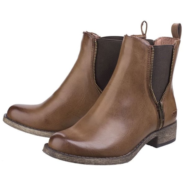 Bottiner - Rocket Dog - Camilla Bromley - Brun - Kvinna - Elastisk dragkedja kastanj 38