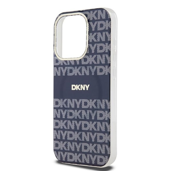 IPhone 15 Pro Max-fodral - DKNY IML IML Mono & Stripe MagSafe (DKHMP15XHRHSEB) - Blå
