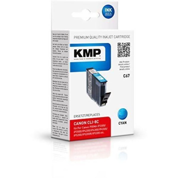 KMP Canon CLI-8C cyan med chip - 15 050 003