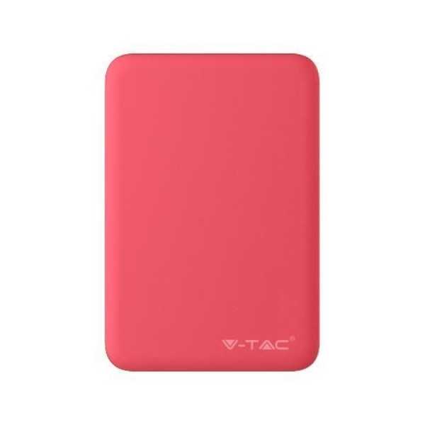 V-tac VT-3503 kompakt kraftbank - 5 000 mAh - Röd