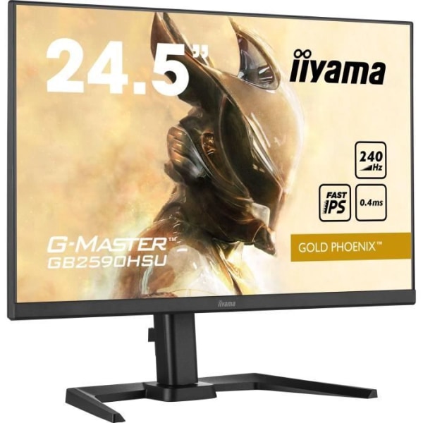 PC Gaming Monitor - IIYAMA - G-Master Gold Phoenix - GB2590HSU-B5 - 24,5" FHD - 0,4ms - 240Hz - HDMI / DisplayPort - FreeSync premium