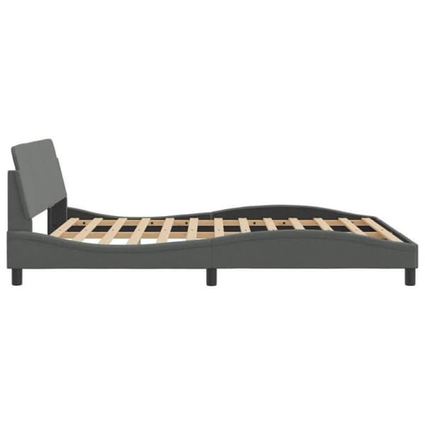 vidaXL Dover sängram mörkgrå 160x200 cm tyg 373206